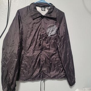 Santa Cruz Skateboards Black and Gray Jacket